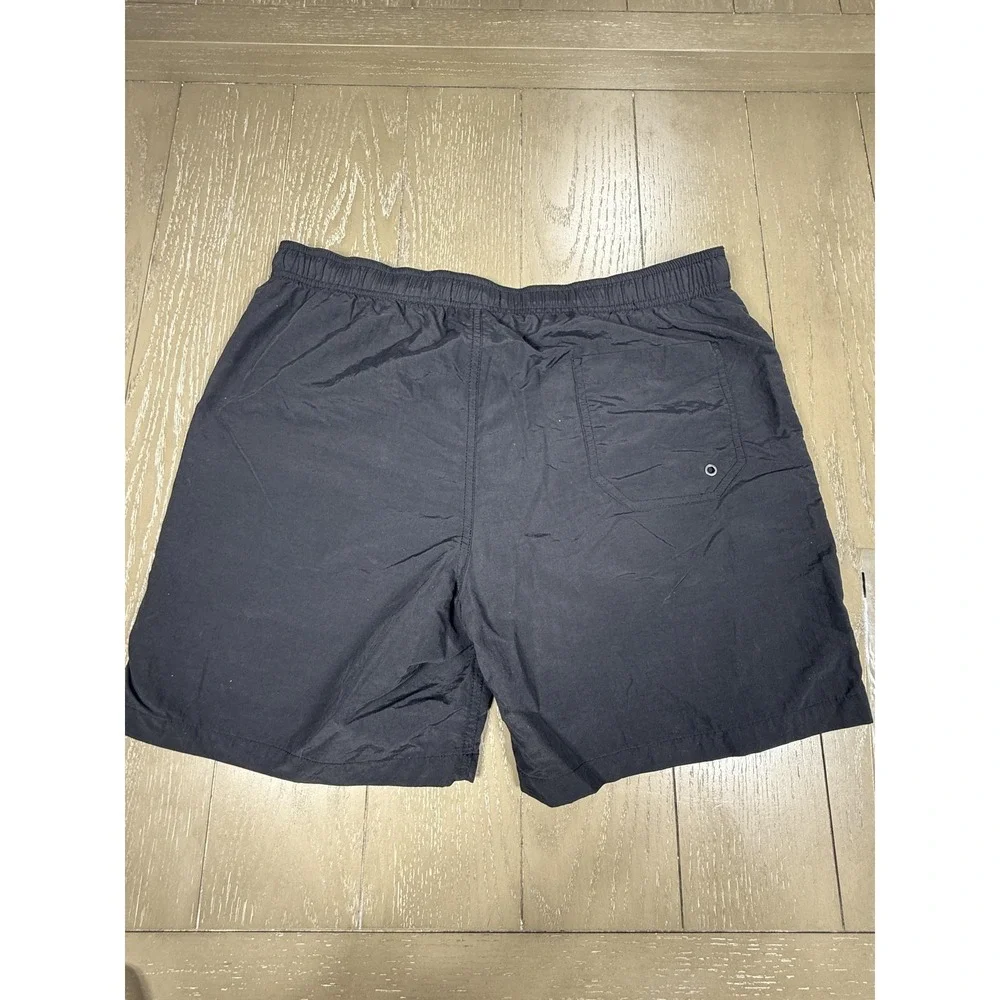 AllSaints Swim Trunks Shorts‎ Mens Small Black Warren Mesh Lined Elastic Waist